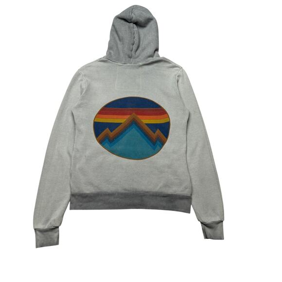 Aviator Nation Tops - Aviator Nation Rainbow Mountain Full Zip Hoodie Women's Small Faded Retro